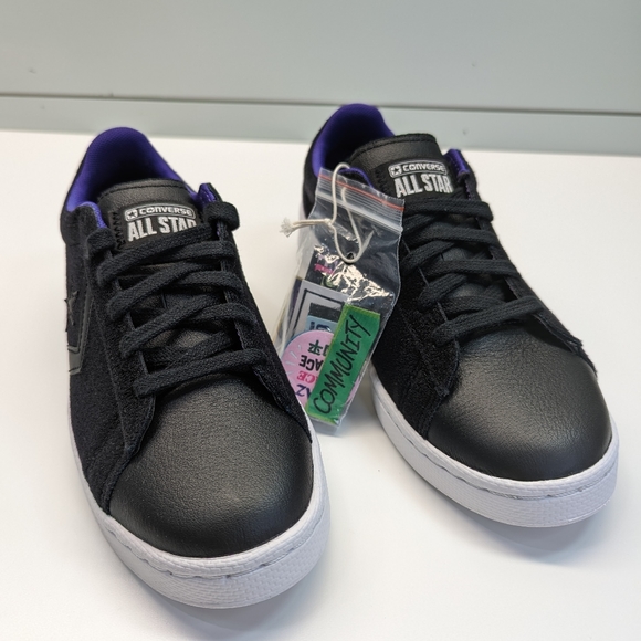 Converse Pro Leather Low It's Possible A01649C Black Tennis shoes size Women's 7 - Picture 3 of 9